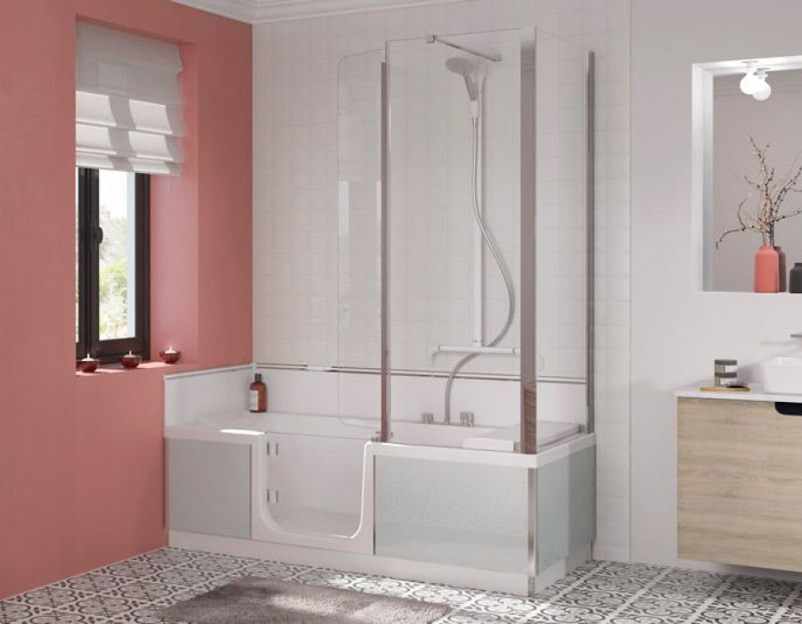 Bañera ducha DUO con puerta