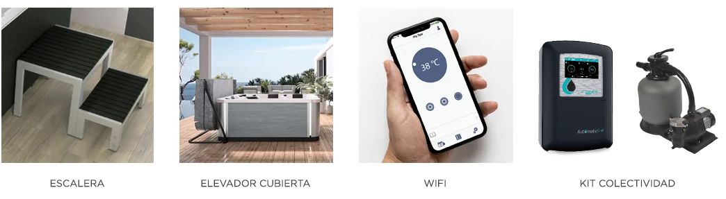 SPA HIDROMASAJE LADOGA KINEDO - OPCIONES