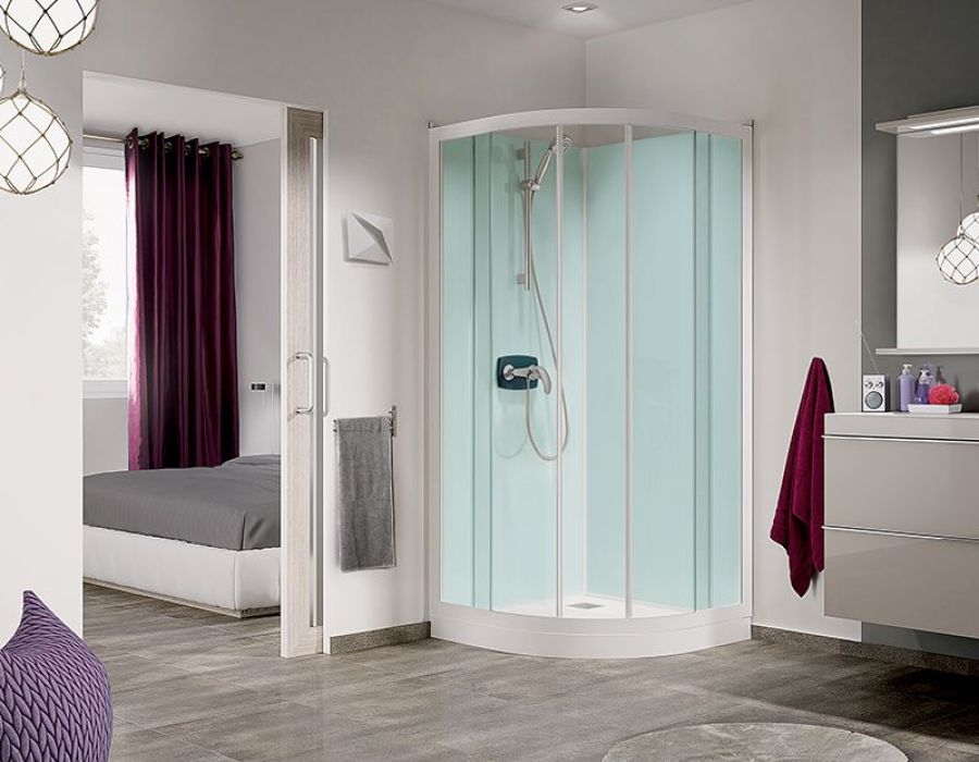 CABINAS DUCHA ANGULARES 80 90 KINEPRIME GLASS  