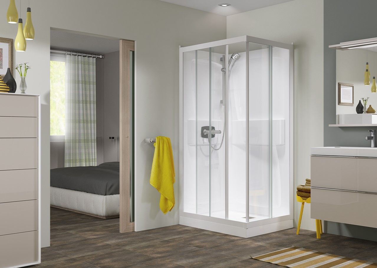 CABINA DUCHA RECTANGULAR 100X80 KINEPRIME - VISTA AMBIENTE